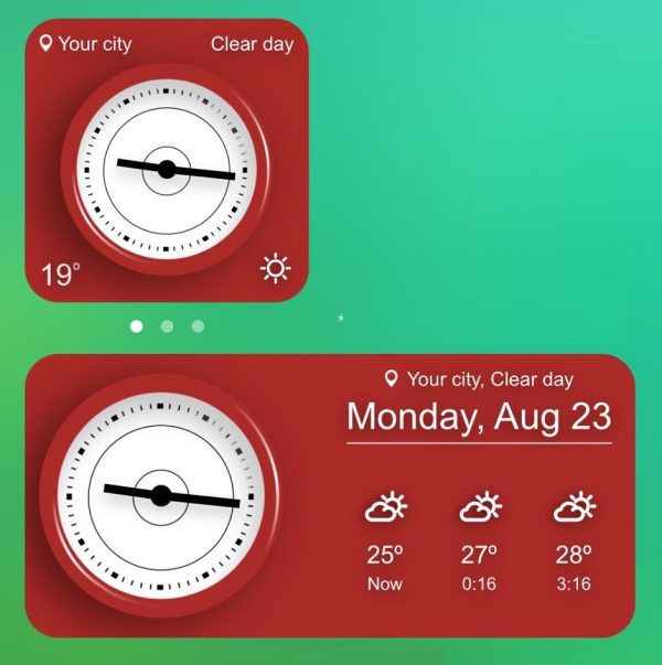 The best clock and weather widget for your iPhone (IOS) Fuji Weather